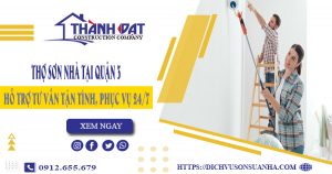 Công ty tư vấn dịch vụ thợ sơn nhà tại quận 3 – Giảm giá 20%