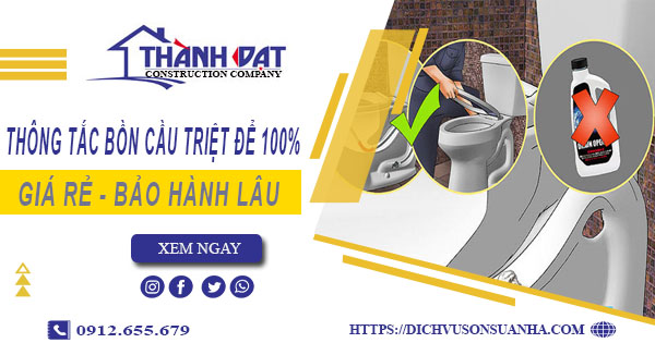Thông tắc bồn cầu tại Ba Đình - Triệt để 100% -【BH 5 năm】
