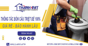 Thông tắc bồn cầu tại Ba Vì – Triệt để 100% -【BH 5 năm】