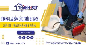 Thông tắc bồn cầu tại Biên Hòa – Triệt để 100% -【BH 5 năm】