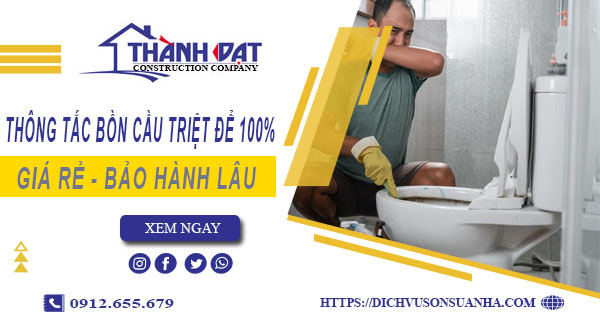 Thông tắc bồn cầu tại Buôn Ma Thuột - Triệt để -【BH 5 năm】