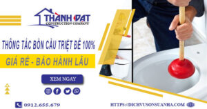 Thông tắc bồn cầu tại Cẩm Phả – Triệt để 100% -【BH 5 năm】