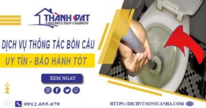 Thông tắc bồn cầu tại Cao Lãnh – Triệt để 100% -【BH 5 năm】