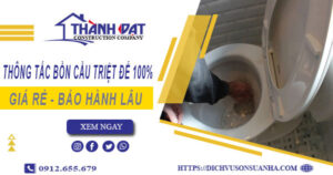 Thông tắc bồn cầu tại Chương Mỹ – Triệt để 100% – BH 5 năm