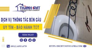 Thông tắc bồn cầu tại Đà Lạt – Triệt để 100% -【BH 5 năm】