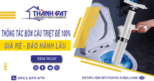 Thông tắc bồn cầu tại Đống Đa - Triệt để 100% -【BH 5 năm】