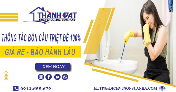 Thông tắc bồn cầu tại Đồng Xoài - Triệt để 100%【BH 5 năm】