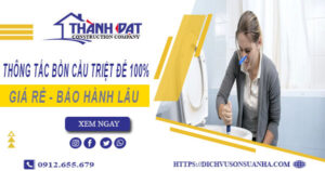 Thông tắc bồn cầu tại Hạ Long – Triệt để 100% -【BH 5 năm】