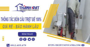 Thông tắc bồn cầu tại Hải Phòng – Triệt để 100%【BH 5 năm】