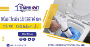 Thông tắc bồn cầu tại Hoàng Mai – Triệt để 100%【BH 5 năm】