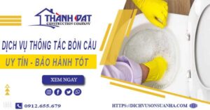 Thông tắc bồn cầu tại Hồng Ngự – Triệt để 100%【BH 5 năm】