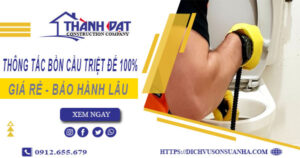 Thông tắc bồn cầu tại Lạng Sơn – Triệt để 100% -【BH 5 năm】