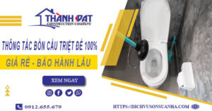 Thông tắc bồn cầu tại Mỹ Đức – Triệt để 100% -【BH 5 năm】