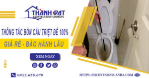 Thông tắc bồn cầu tại Nam Định – Triệt để 100%【BH 5 năm】