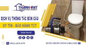 Thông tắc bồn cầu tại Phú Quốc – Triệt để 100%【BH 5 năm】