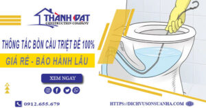 Thông tắc bồn cầu tại Phúc Thọ – Triệt để 100% -【BH 5 năm】
