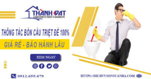 Thông tắc bồn cầu tại Phúc Yên – Triệt để 100% -【BH 5 năm】