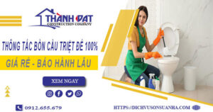 Thông tắc bồn cầu tại Quốc Oai – Triệt để 100% -【BH 5 năm】