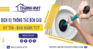 Thông tắc bồn cầu tại Quy Nhơn – Triệt để 100%【BH 5 năm】
