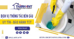 Thông tắc bồn cầu tại Sóc Trăng – Triệt để 100%【BH 5 năm】