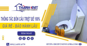 Thông tắc bồn cầu tại Tam Điệp – Triệt để 100% -【BH 5 năm】