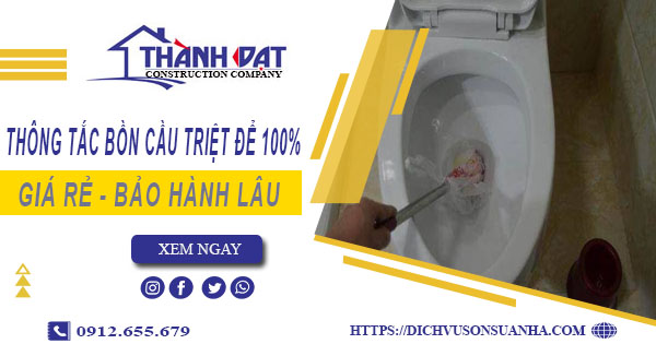 Thông tắc bồn cầu tại Tây Hồ - Triệt để 100% -【BH 5 năm】