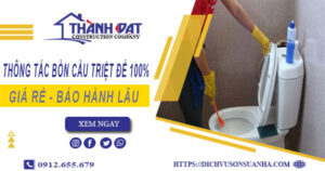 Thông tắc bồn cầu tại Thanh Trì – Triệt để 100% -【BH 5 năm】