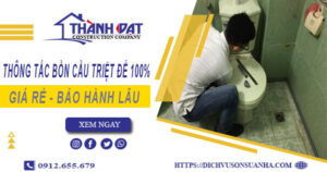 Thông tắc bồn cầu tại Tp Đông Hà – Triệt để 100% – BH 5 năm