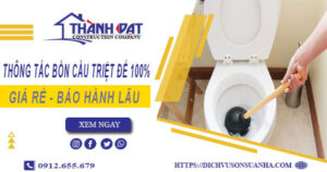 Thông tắc bồn cầu tại Tp Phổ Yên – Triệt để 100%【BH 5 năm】