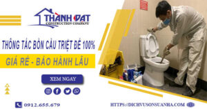 Thông tắc bồn cầu tại Tp Phủ Lý – Triệt để 100%【BH 5 năm】