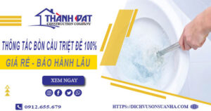 Thông tắc bồn cầu tại Tp Vinh – Triệt để 100% -【BH 5 năm】