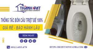Thông tắc bồn cầu tại Ứng Hòa – Triệt để 100% -【BH 5 năm】