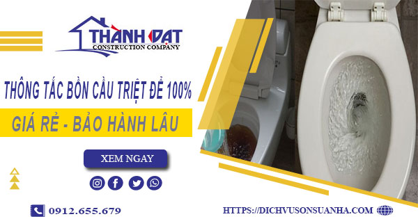 Thông tắc bồn cầu tại Ứng Hòa - Triệt để 100% -【BH 5 năm】