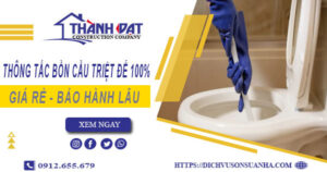 Thông tắc bồn cầu tại Vĩnh Yên – Triệt để 100% -【BH 5 năm】