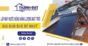 Chi phí lắp máy nước nóng năng lượng mặt trời tại Ba Vì