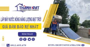 Chi phí lắp máy nước nóng năng lượng mặt trời tại Phú Xuyên