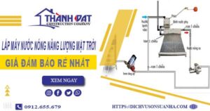 Chi phí lắp máy nước nóng năng lượng mặt trời tại Quận 8