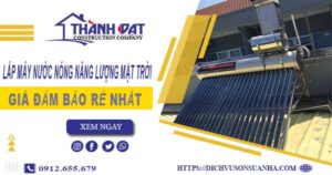 Chi phí lắp máy nước nóng năng lượng mặt trời tại Từ Liêm
