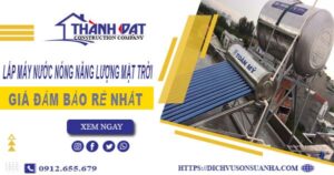 Chi phí lắp máy nước nóng năng lượng mặt trời tại Vũng Tàu