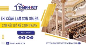 Báo giá thi công làm sơn giả đá tại Nhà Bè【Cam kết giá rẻ】