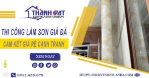 Báo giá thi công làm sơn giả đá tại Tp Cà Mau【Cam kết giá rẻ】