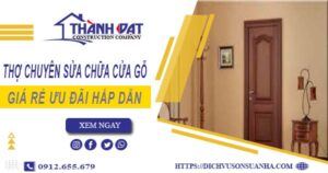 Báo giá chi phí sửa chữa cửa gỗ tại Quận 3 -【Ưu Đãi 20%】