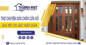 Báo giá chi phí sửa chữa cửa gỗ tại Quận 4 -【Ưu Đãi 20%】