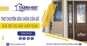 Báo giá chi phí sửa chữa cửa gỗ tại Quận 8 -【Ưu Đãi 20%】