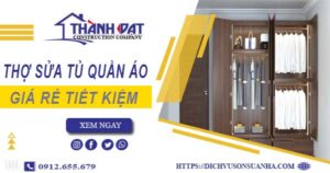 Báo giá chi phí thợ sửa tủ quần áo tại quận 8【Tiết kiệm 10%】