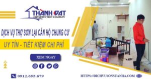Dịch vụ sơn lại căn hộ chung cư tại Bình Thạnh【Ưu đãi 20%】