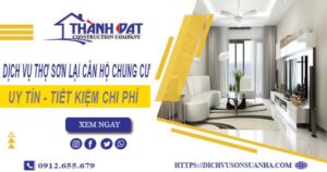 Dịch vụ sơn lại căn hộ chung cư tại Đồng Nai – 【Ưu Đãi 20%】