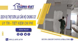 Dịch vụ thợ sơn lại căn hộ chung cư tại Gò Vấp【Ưu đãi 20%】