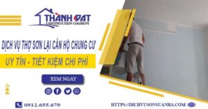 Dịch vụ sơn lại căn hộ chung cư tại Hóc Môn – 【Ưu Đãi 20%】