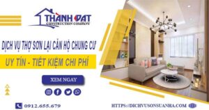 Dịch vụ thợ sơn lại căn hộ chung cư tại Quận 2【Ưu đãi 20%】